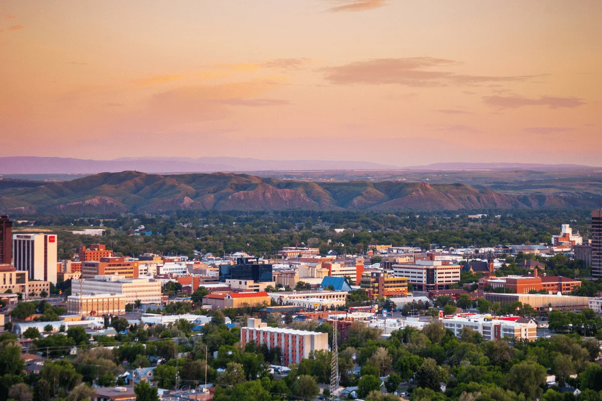 The Billings, Montana skyline